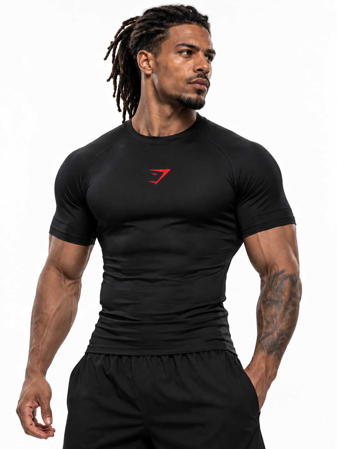 Kısa Kollu Sporcu Compression Tişört