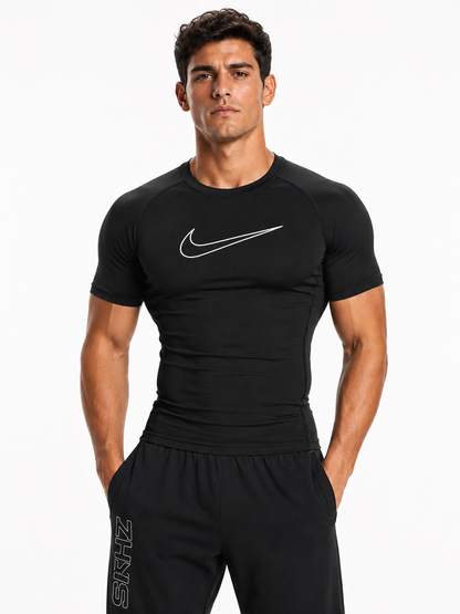 Kısa Kollu Esnek Compression Tişört