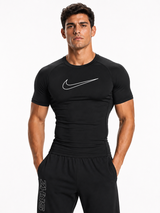 Kısa Kollu Esnek Compression Tişört