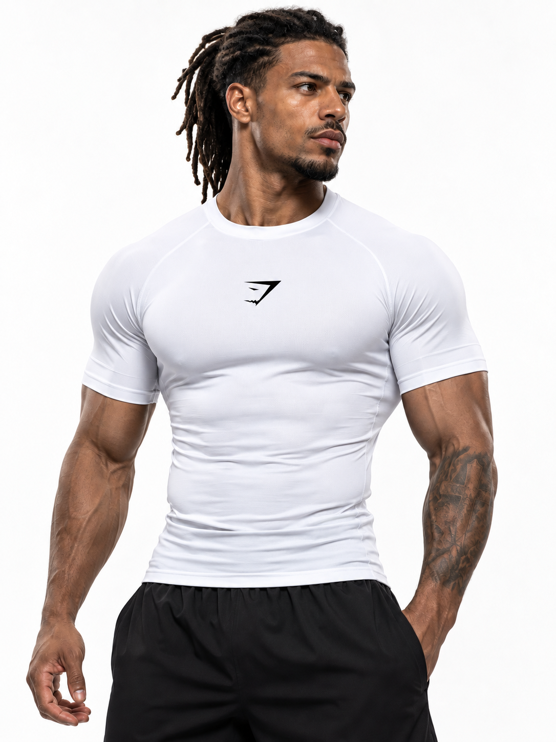 Kısa Kollu Sporcu Compression Tişört