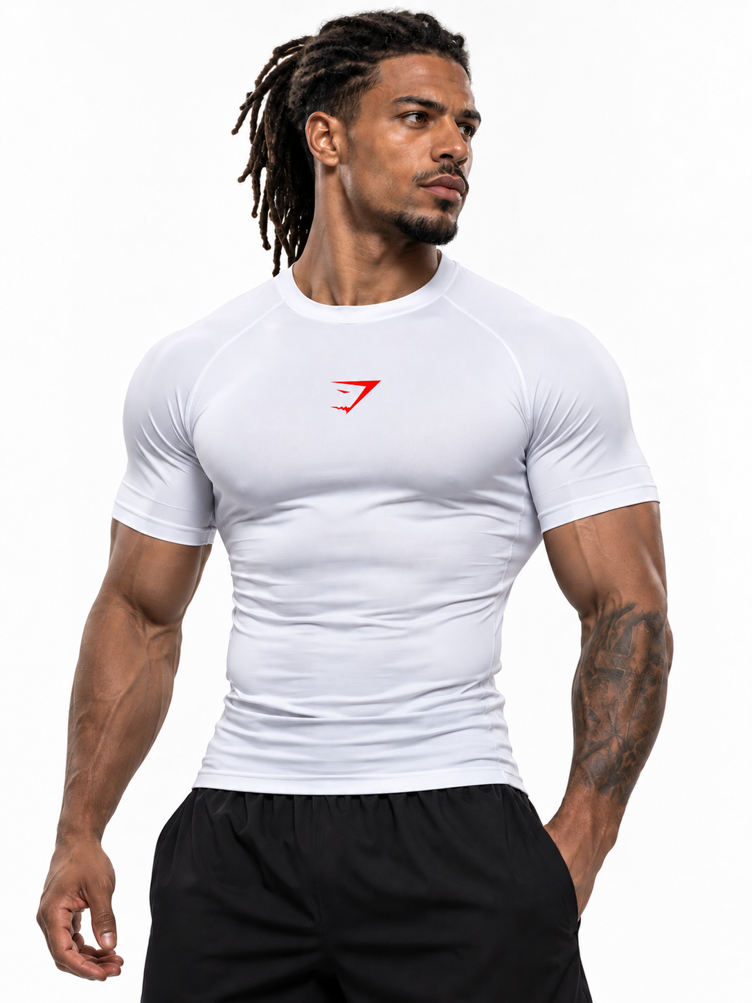Kısa Kollu Sporcu Compression Tişört